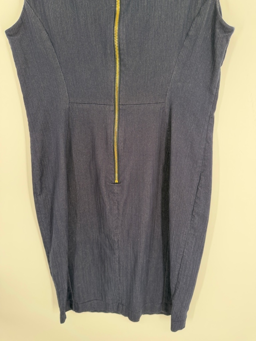 Calvin Klein Sleeveless Sheath Dress Denim Size 12 - Picture 6 of 11